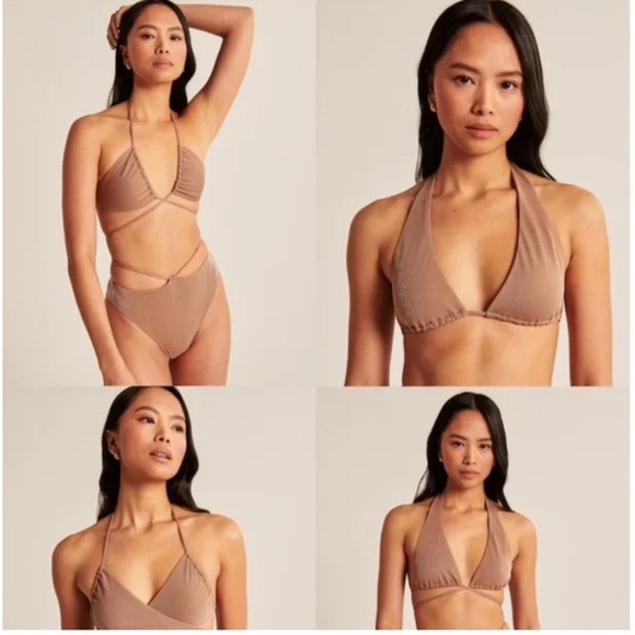 Two Abercrombie & Fitch Multi-way swim tops - Picture 2 of 7